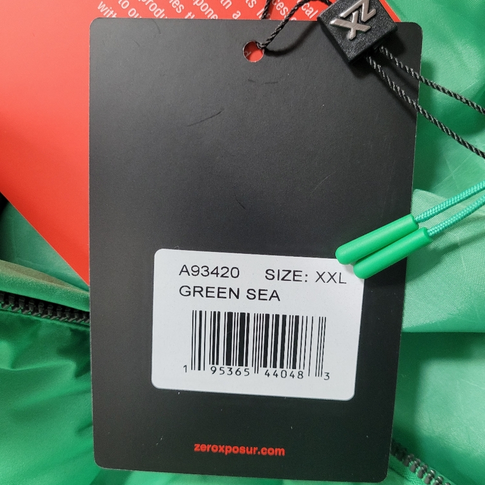 Zeroxposur green sea winter puffer jacket in XXL - Picture 8 of 13